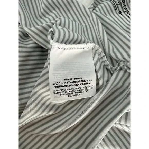 Nike Golf Dri-FIT Women's Miami Marlins Striped Polo Shirt Size L - Picture 5 of 6